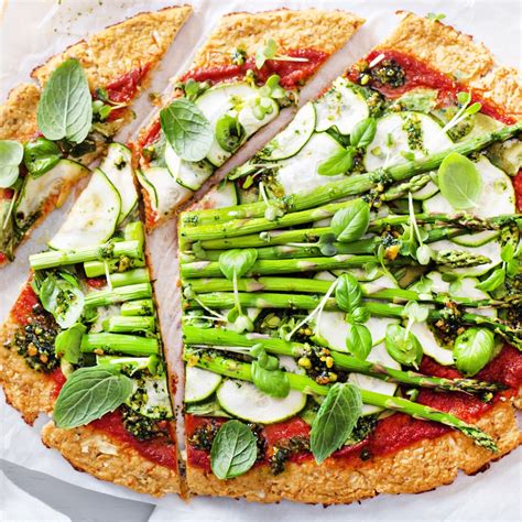 Spargel Zucchini Pizza Mit Minzpesto Rezept JUST SPICES