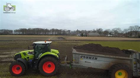 Claas Axion Cmatic Compost Strooien Met Joskin Siroko Trekkerweb