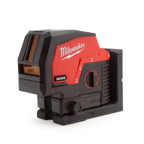 Milwaukee M12 Cllp Green Self Leveling Cross Line Laser With Plumb Poi