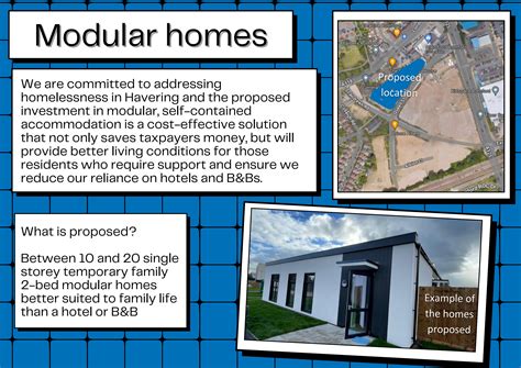 Posters Explaining The Modular Homes Proposals Feb 2024 By Havering