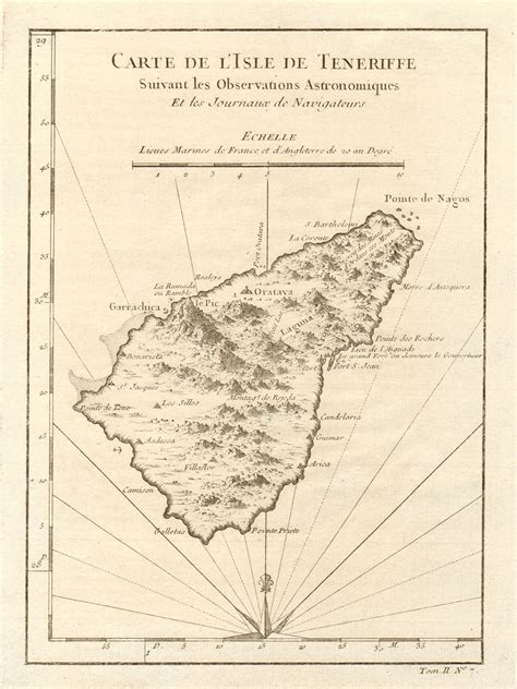 Carte De Llsle De T N Rife Tenerife Canary Islands Spain Bellin