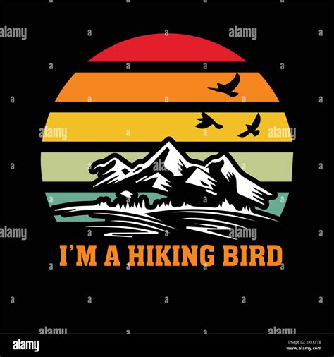 Hiking T Shirt Design With Vector Elements Stock Vector Image Art Alamy