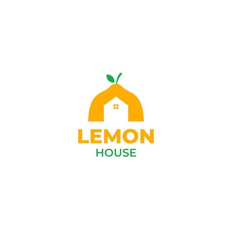 Premium Vector Vector Lemon House Logo Design Illustration