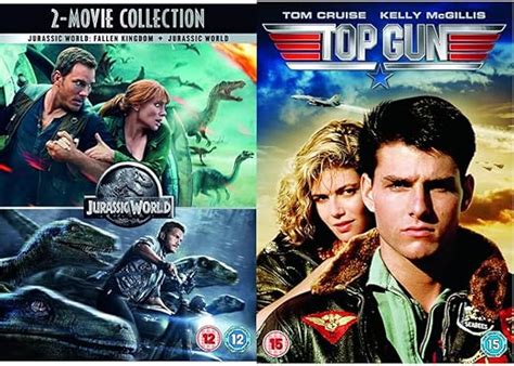 Jurassic World 2 Movie Collection DVD 2018 Top Gun 1986