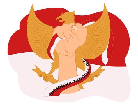 Premium Vector Pancasila Day Celebration Illustration Of Garuda Bird