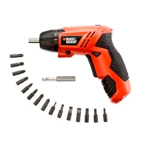 ATORNILLADOR INALAMBRICO BLACK DECKER 4 8V 15 ACCESORIOS