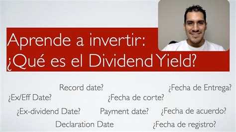 💸💸 ¿qué Es El Dividend Yield Rentabilidad Por Dividendo En Español