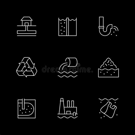 Waste Water Treatment Icons Stock Illustrations 199 Waste Water