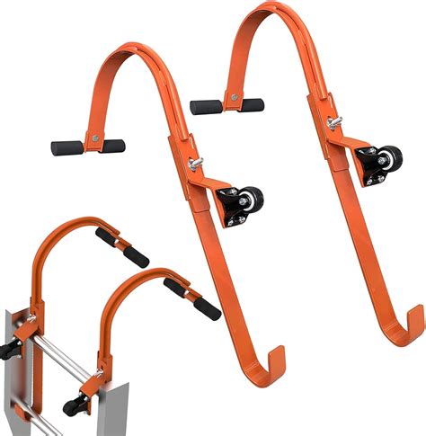 【2 Pack】 Ladder Stabilizer Ladder Roof Hook Ladder Accessory With