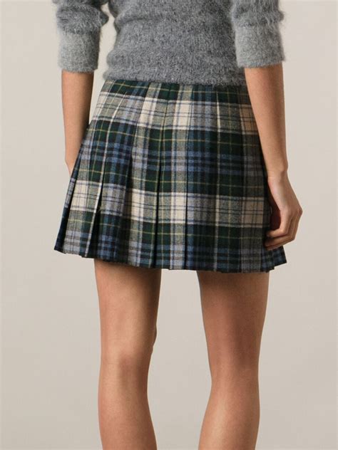 Polo Ralph Lauren Tartan Pleated Skirt Lyst