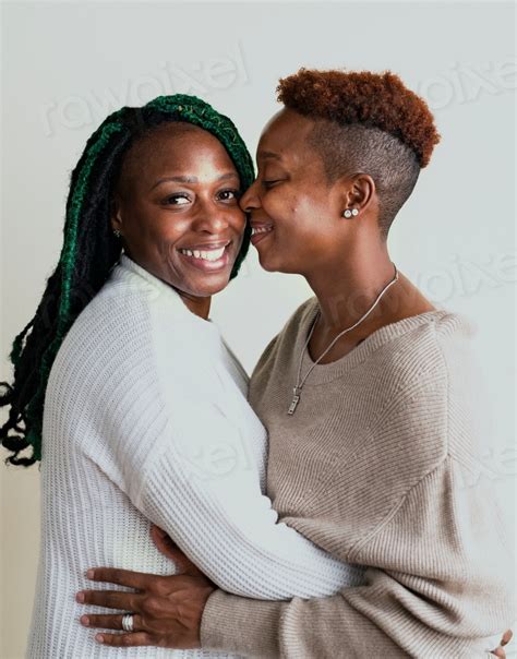 Happy Lesbian Couple Hugging Each Premium Photo Rawpixel