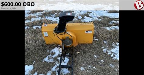 Cub cadet snow blower attachment | Bismarck, ND