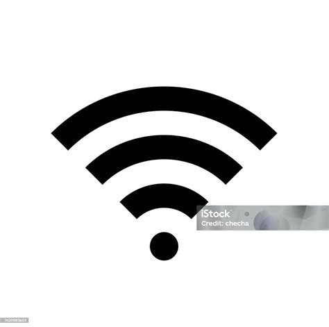 Symbole Wifi Icône De Communication Sans Fil Wifi Pictogramme De Laccès