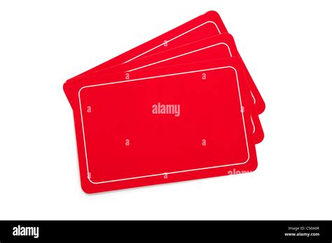 Red Blank Card for message Stock Photo - Alamy