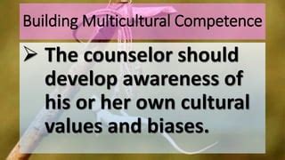 Lesson D The Multicultural Issues In Christian Counseling Ppt