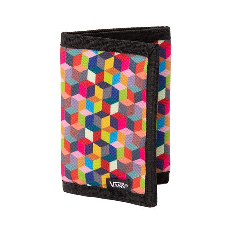 Vans Prism Cube Checkerboard Tri Fold Wallet Multicolor Journeys