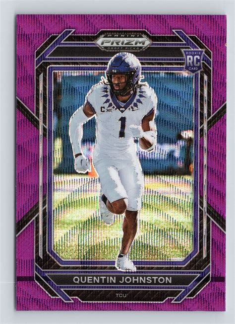 2023 Panini Prizm Draft Picks Quentin Johnston Rc Purple Prizm 138