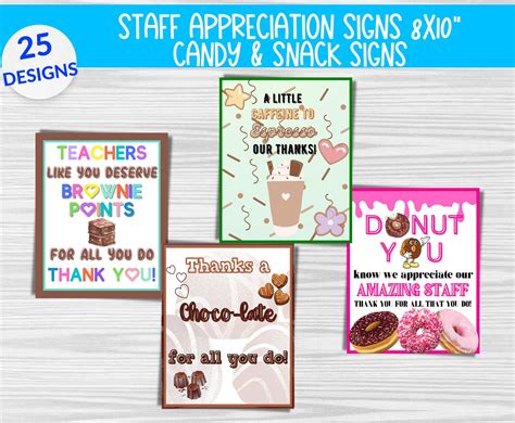 25 Employee Appreciation Signsemployee Appreciation Sign Bundlestaff