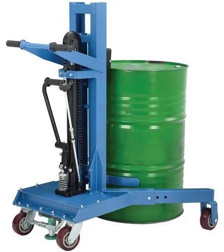 Mild Steel Drum Lifter Trolley No Of Wheels 4 Loading Capacity 60