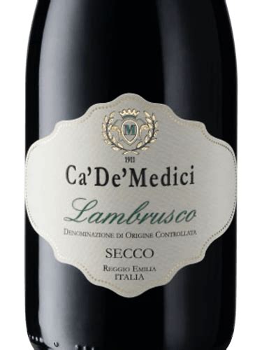 Ca De Medici Reggiano Lambrusco Rosso Secco Vivino Us