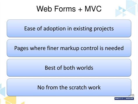 Ppt Asp Net Web Forms Vs Mvc Choosing The Right One For Web