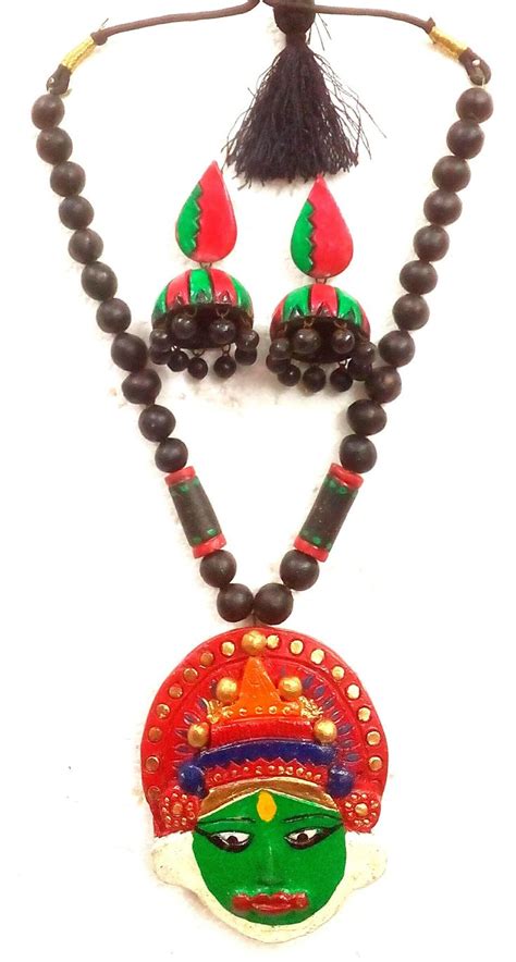 Designer Handmade Terracotta Necklce Tradition Is A Proud Heritage From