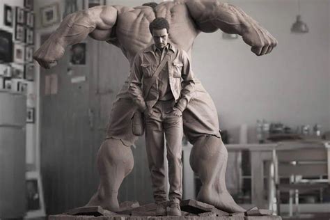 Hulk VS Bruce Banner Presupported 3D STL Digital Figure File Etsy