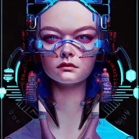 A Striking Hyper Real Illustration Of Cyberpunk Elle Stable Diffusion