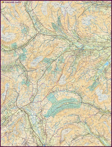 Yorkshire Dales Mazzle Map Jigsaw Puzzle Pieces