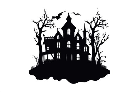 Halloween Haunted House Painting Graphic By Jesmindesigner Creative