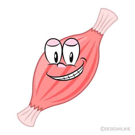 Free Grinning Muscle Cartoon Character Clipart Charatoon