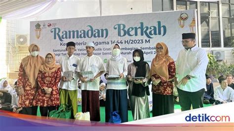 Yaqut Hadiri Pembukaan Acara Santunan Yatim Ramadan Berkah Kemenag