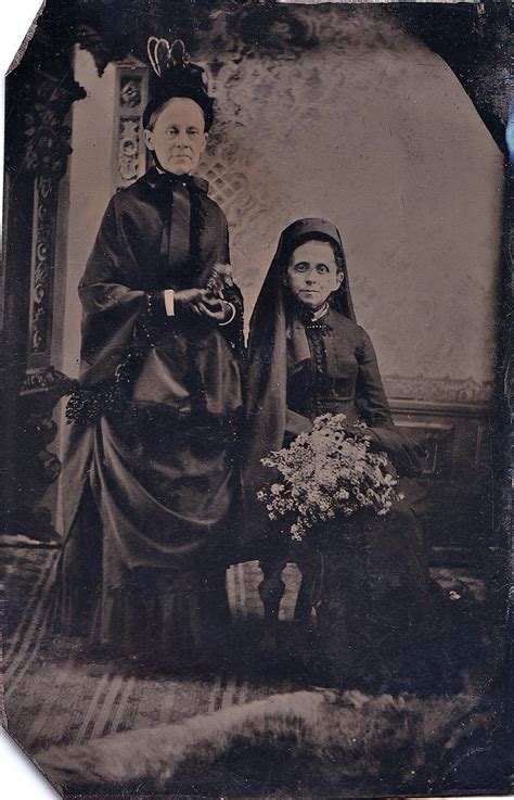 Tintype Of Two Women In Mourning 1870s Ann Longmore Etheridge Flickr