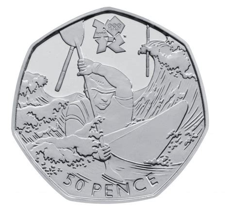 2011 50p Coin London Olympicscanoeing Etsy Coins 50p Coin British