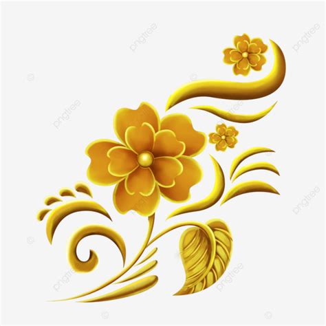 Golden Flower Golden Flowers Golden Flower Design Golden Png