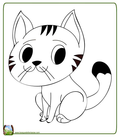 Dibujos De Gatos Bonitos Gatos Y Gatitos Para Colorear Y Pintar