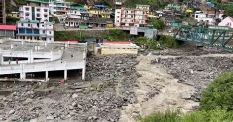 Cloudburst In Uttarkashi Causes Flash Floods 82 Stranded Pilgrims