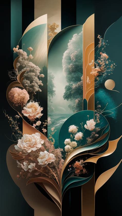 Ethereal Fusion A Dreamscape Of Impressionism And Cubism In 2024