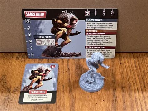 Cmon Marvel Zombies Sabertooth Daily Bugle Reward Kickstarter Ex Kse