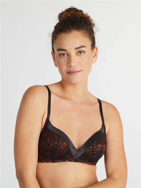 Beha Met Schuimpads Van Kant Envie De Lingerie ZWART Kiabi 16 00