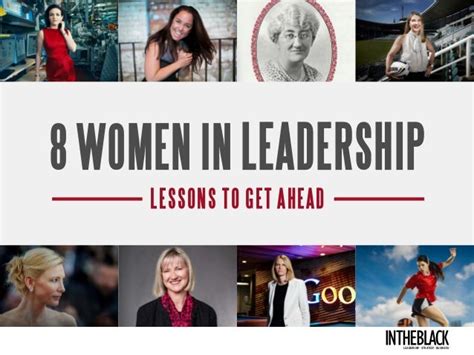 8 women in leadership