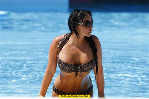 Busty Chanelle Hayes In Bikini Poolside Paparazzi Shots