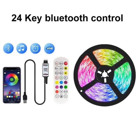 Remote App Control A M Bande Lumineuse Led Rgb Flexible Usb