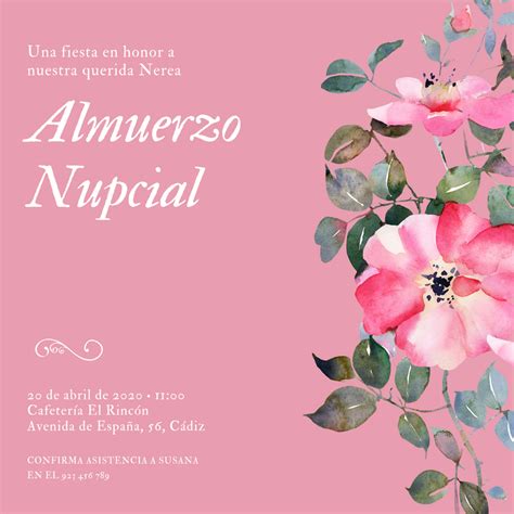 Plantillas Para Invitaciones A Almorzar Editables Canva