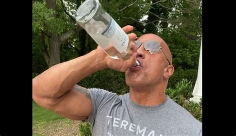 The Rock Does Tequila Shot Challenge, Chugs Half A Bottle Of His ...