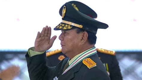 Prabowo Subianto Resmi Menyandang Status Jenderal Tni Bintang Empat