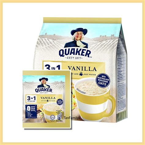 Quaker 3 In 1 Oat Cereal Drink 1 S 28g Flavours Vanilla Chocolate