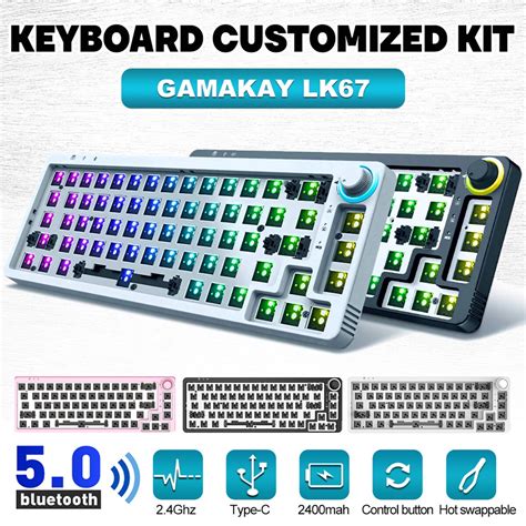 Gamakay Lk Keyboard Customized Kit Rgb Backlit Wired Bluetooth Ghz Pin Pin Switch Hot