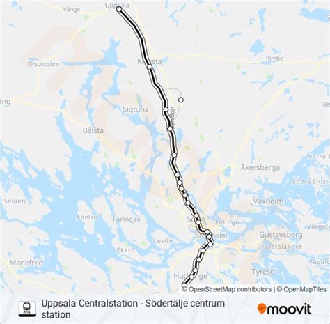 uppsala centralstation södertälje centrum station Rutt Tidtabeller