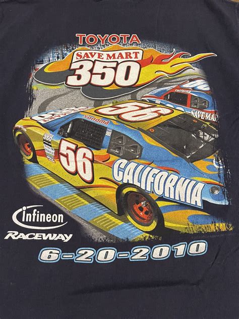 Nascar Sonoma Toyota Save Mart 350 T Shirt Infineon R Gem